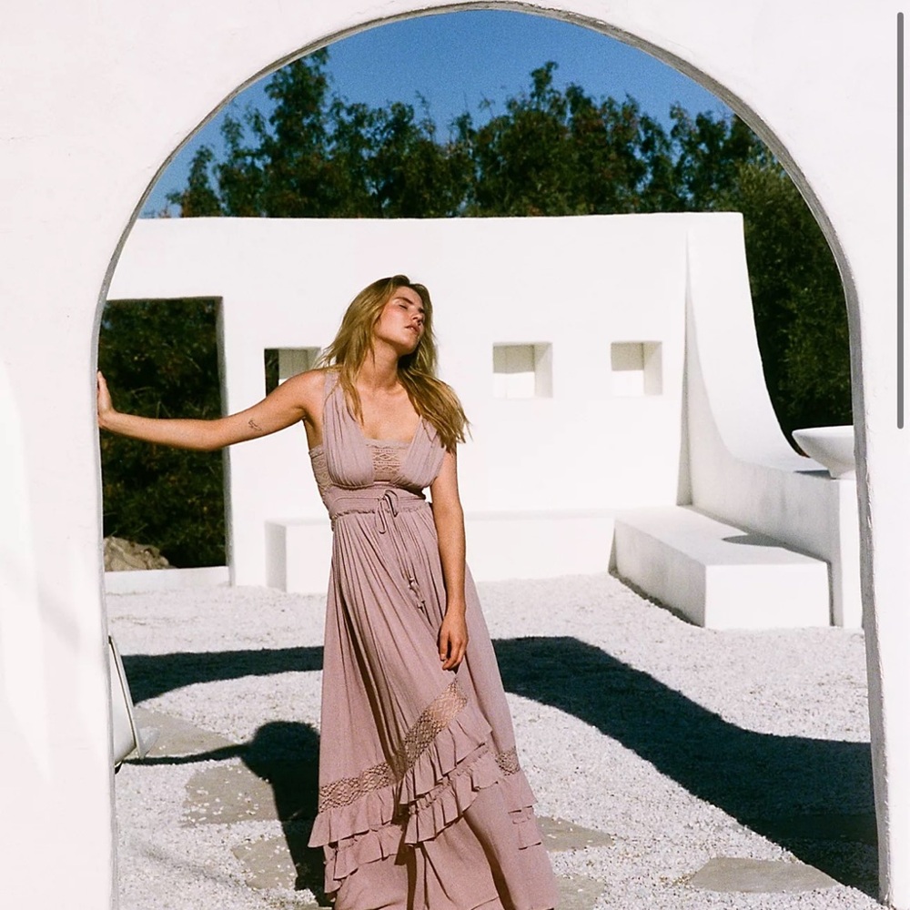 Free People Dusty Rose Maxi Dress